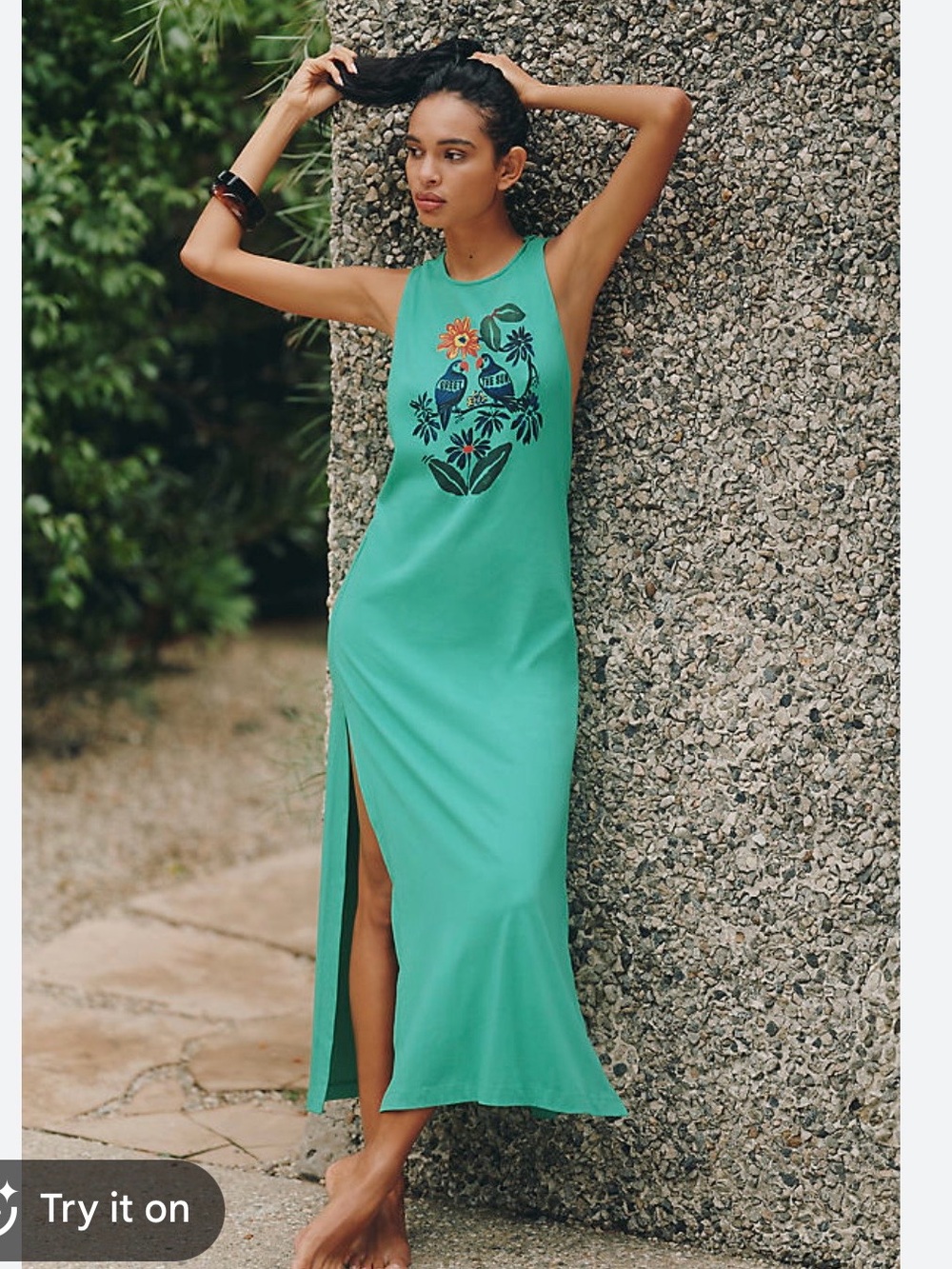 Celandine Muscle Tee Maxi Dress  Antropologie